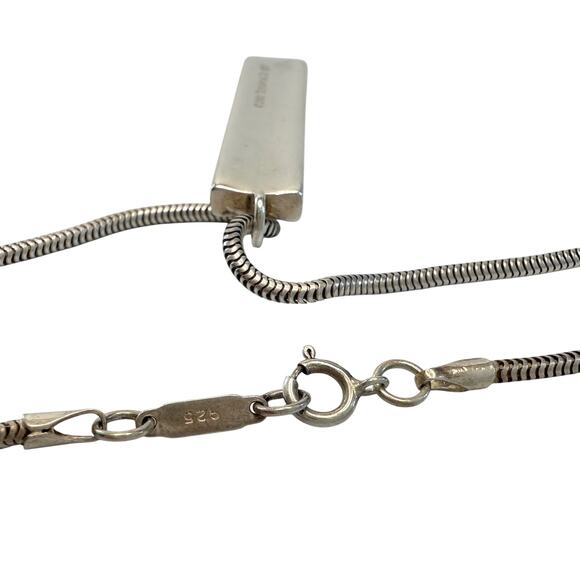 Tiffany & Co 1837 Silver Bar Necklace - Sterling Silver 17" - Picture 9 of 10